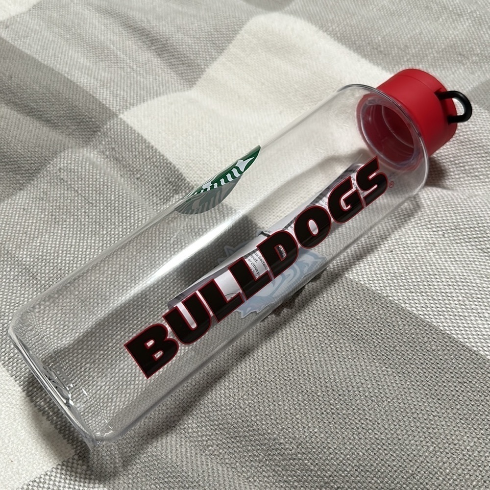 Starbucks UGA Collegiate Water Bottle GA Bulldogs NEW - Picture 2 of 7